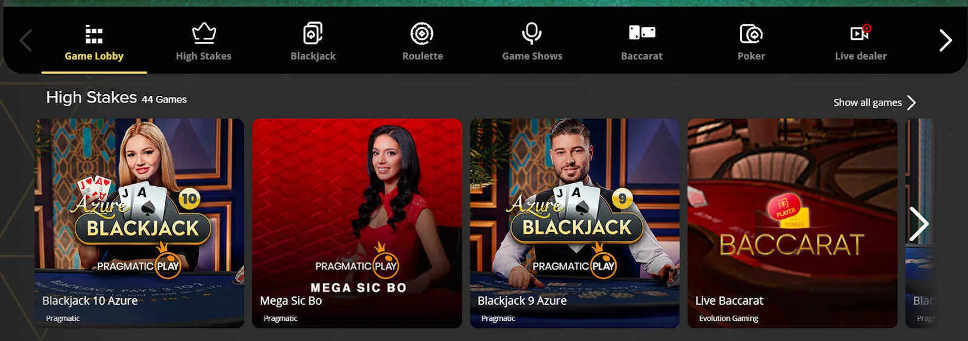 Blaze aposta ao vivo